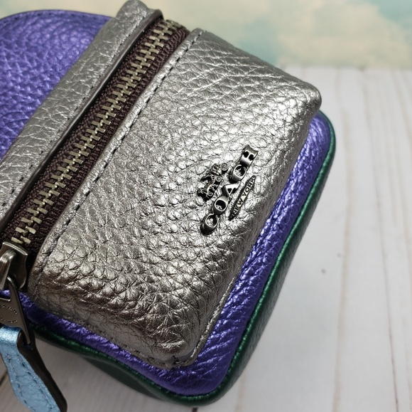 COACH Mini Backpack Keychain Bag Charm - Picture 6 of 8